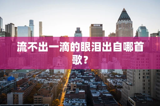 流不出一滴的眼泪出自哪首歌？