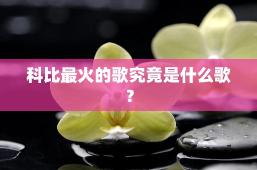 科比最火的歌究竟是什么歌？