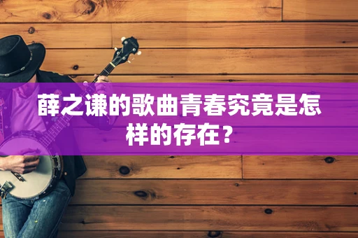 薛之谦的歌曲青春究竟是怎样的存在？