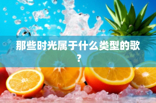 那些时光属于什么类型的歌？