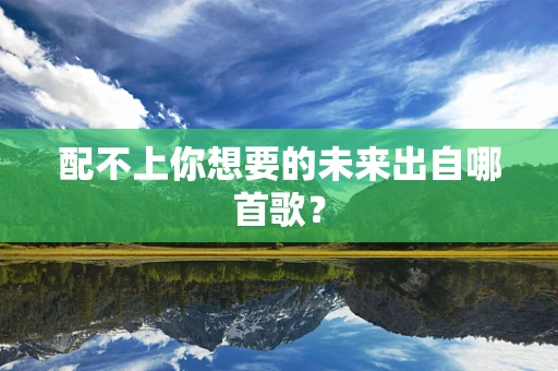 配不上你想要的未来出自哪首歌？