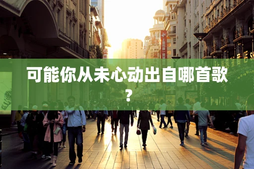 可能你从未心动出自哪首歌？