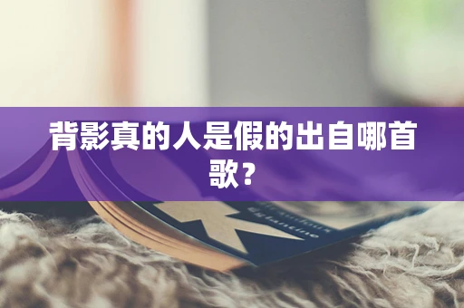 背影真的人是假的出自哪首歌？