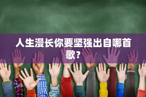 人生漫长你要坚强出自哪首歌？