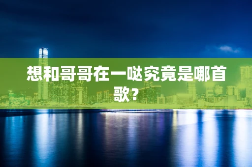 想和哥哥在一哒究竟是哪首歌？