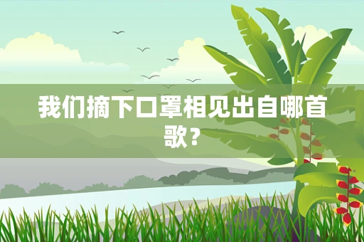 我们摘下口罩相见出自哪首歌？