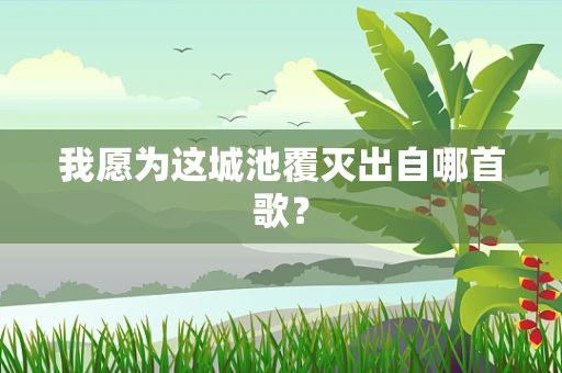 我愿为这城池覆灭出自哪首歌？