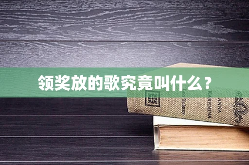 领奖放的歌究竟叫什么？