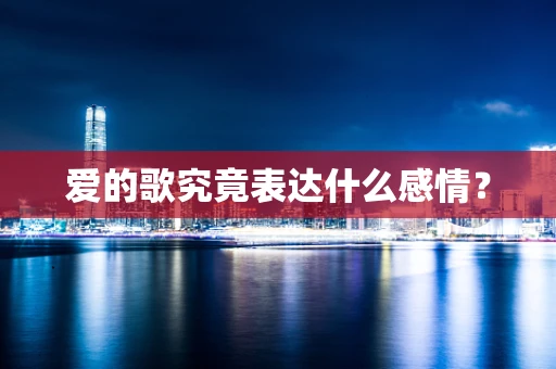 爱的歌究竟表达什么感情？