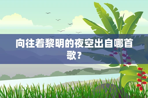 向往着黎明的夜空出自哪首歌？