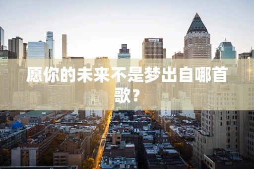 愿你的未来不是梦出自哪首歌？