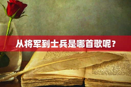 从将军到士兵是哪首歌呢？