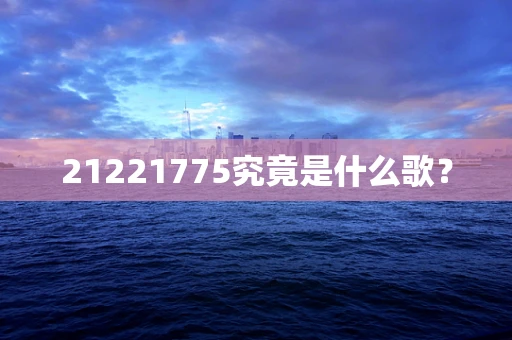 21221775究竟是什么歌？